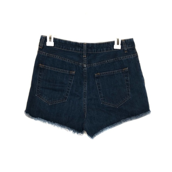 Forever 21 High Rise Cut- Off Denim Shorts - Picture 2 of 5